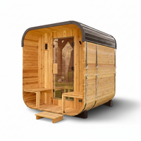 Traditional Outdoor Sauna Built for All-Season Use, Cedar Construction, 9kW Heater, Wi-Fi Controls — product view 7