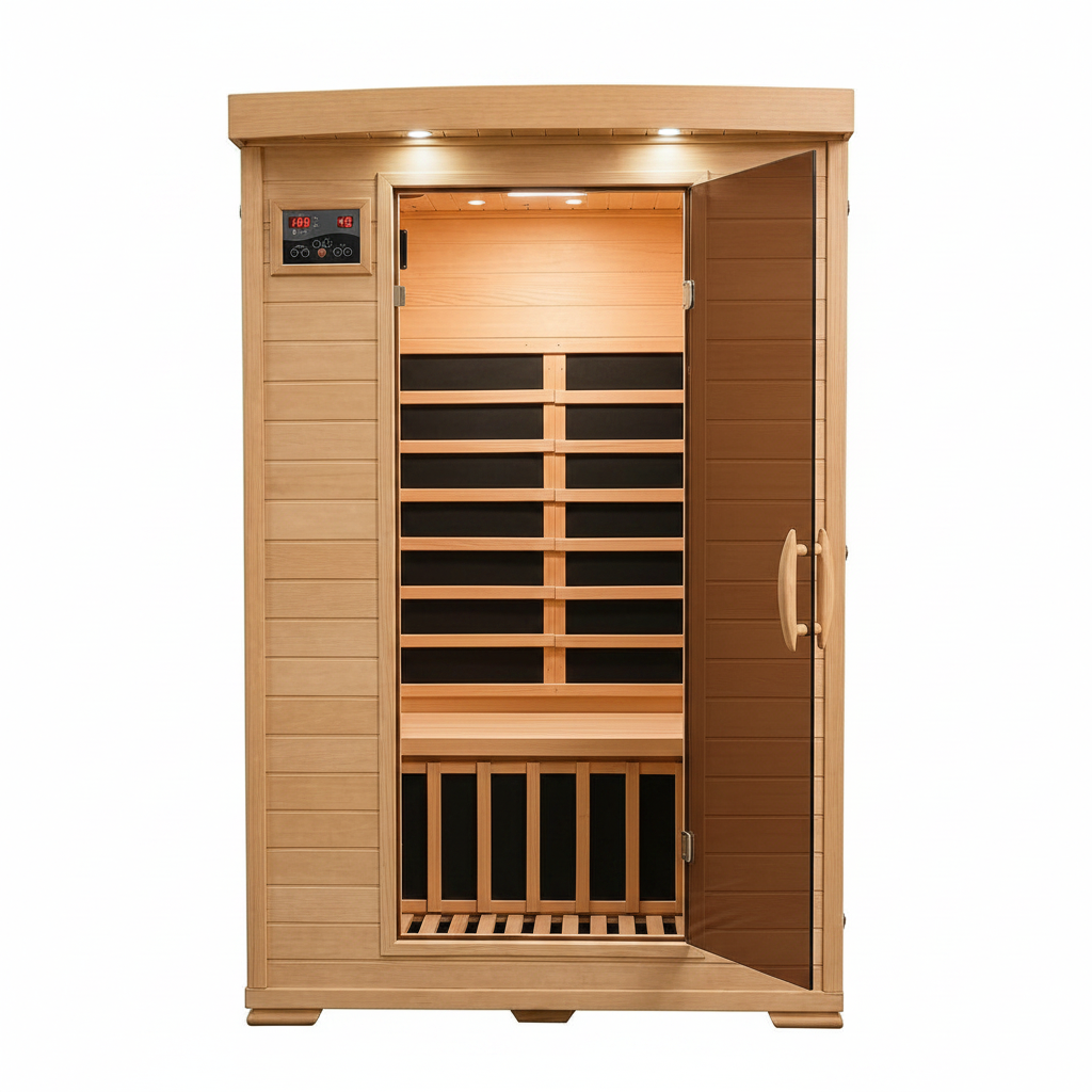 Coronado 2-Person Hemlock Deluxe Infrared Sauna for Home Use